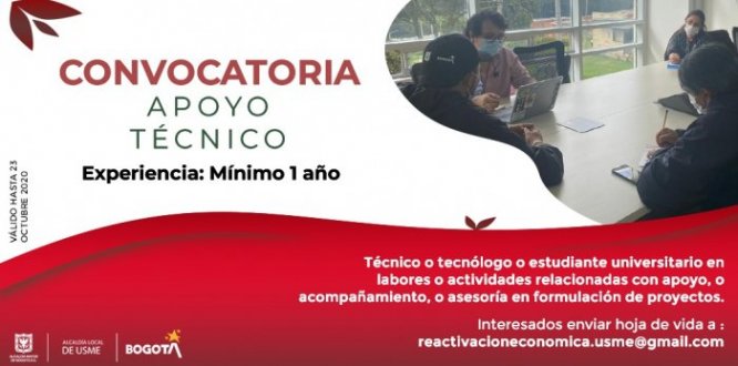 APOYO TECNICO CONVOCATORIA