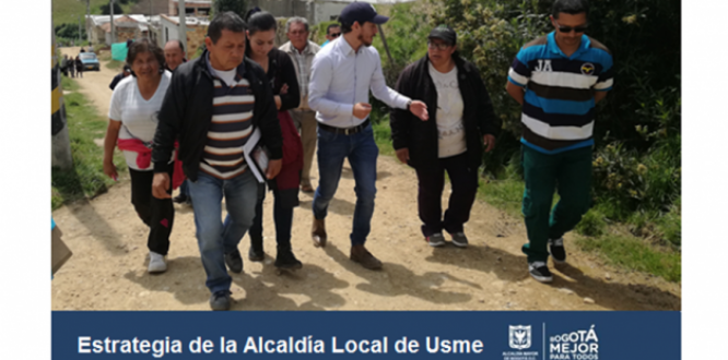 Alcaldía a tu barrio; estrategia bandera de Jorge Peña Alcalde de Usme Alcaldía a tu barrio; estrategia bandera de Jorge Peña Alcalde de Usme