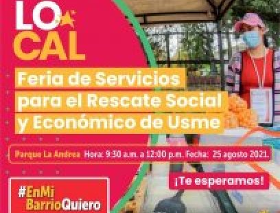Feria de servicios para el rescate social y económico de Usme 